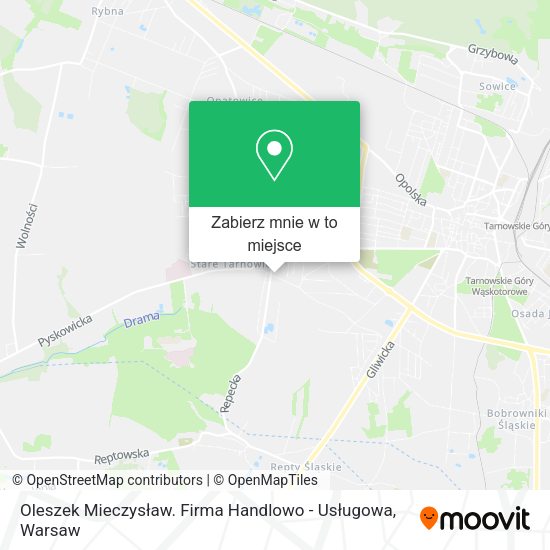 Mapa Oleszek Mieczysław. Firma Handlowo - Usługowa