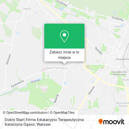 Mapa Dobry Start Firma Edukacyjno Terapeutyczna Katarzyna Gąsior