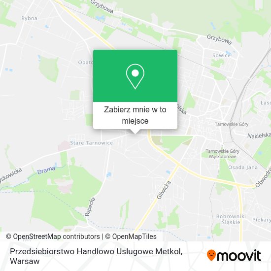 Mapa Przedsiebiorstwo Handlowo Uslugowe Metkol