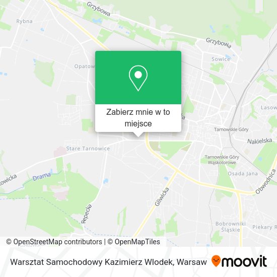 Mapa Warsztat Samochodowy Kazimierz Wlodek