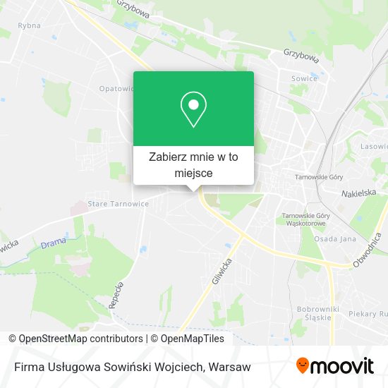 Mapa Firma Usługowa Sowiński Wojciech