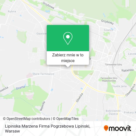 Mapa Lipinska Marzena Firma Pogrzebowa Lipinski