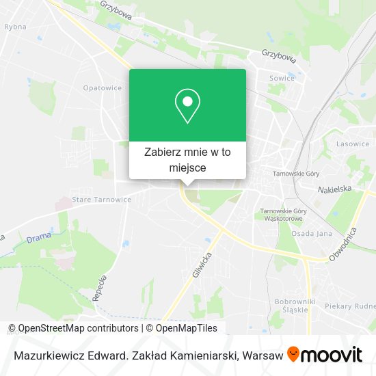 Mapa Mazurkiewicz Edward. Zakład Kamieniarski