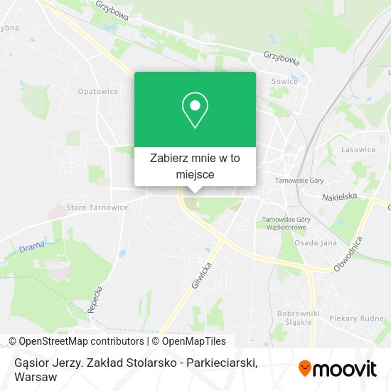 Mapa Gąsior Jerzy. Zakład Stolarsko - Parkieciarski