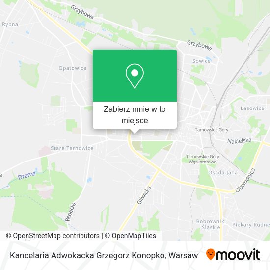 Mapa Kancelaria Adwokacka Grzegorz Konopko