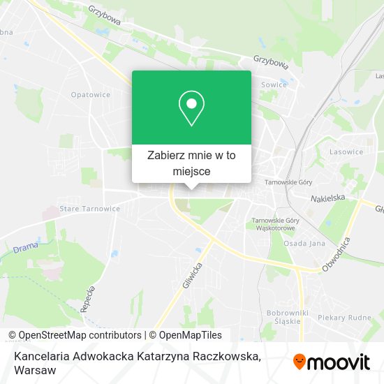 Mapa Kancelaria Adwokacka Katarzyna Raczkowska