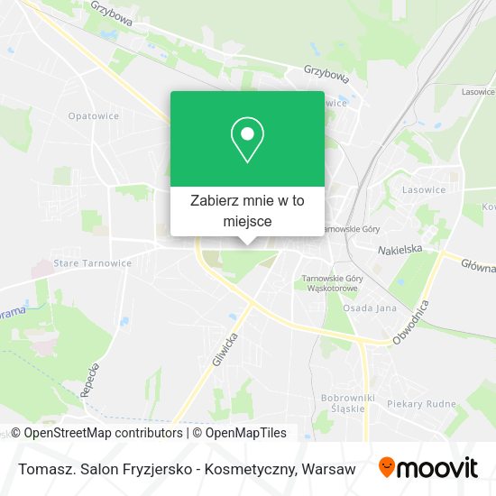 Mapa Tomasz. Salon Fryzjersko - Kosmetyczny