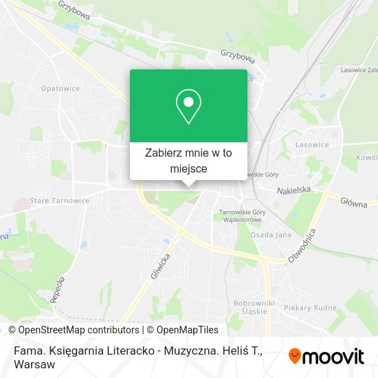 Mapa Fama. Księgarnia Literacko - Muzyczna. Heliś T.