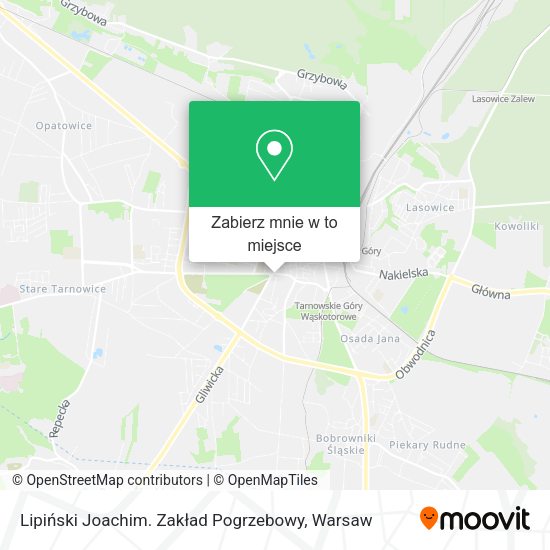 Mapa Lipiński Joachim. Zakład Pogrzebowy