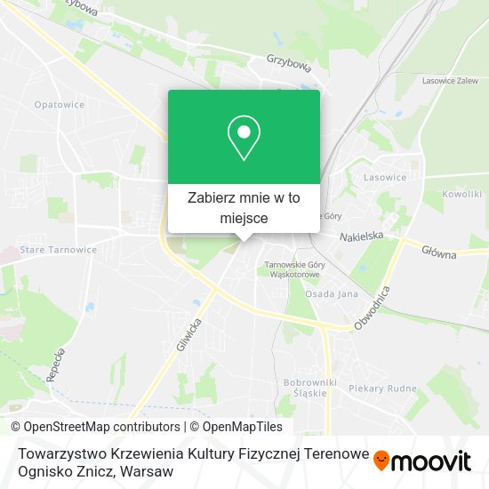 Mapa Towarzystwo Krzewienia Kultury Fizycznej Terenowe Ognisko Znicz