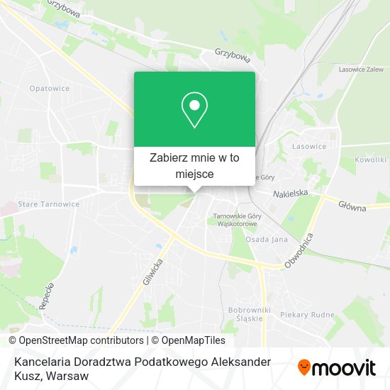 Mapa Kancelaria Doradztwa Podatkowego Aleksander Kusz