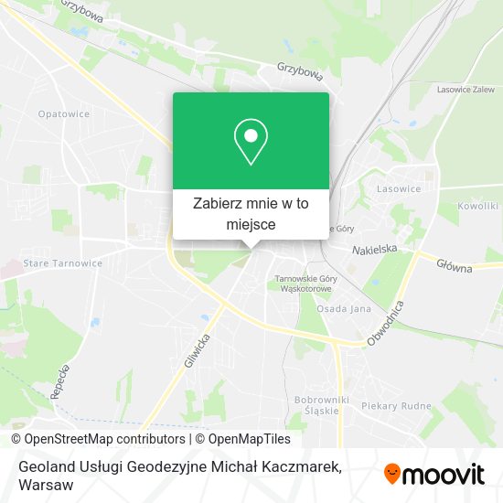 Mapa Geoland Usługi Geodezyjne Michał Kaczmarek