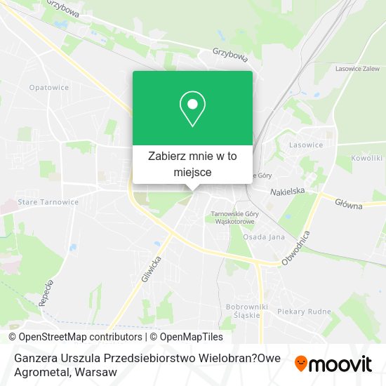 Mapa Ganzera Urszula Przedsiebiorstwo Wielobran?Owe Agrometal