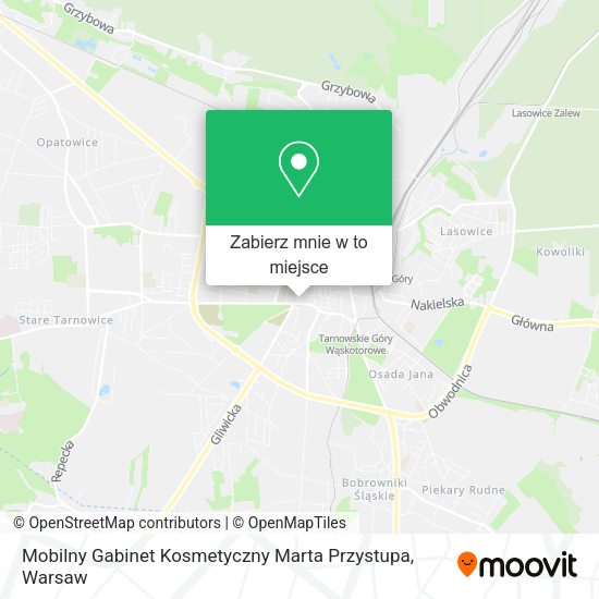 Mapa Mobilny Gabinet Kosmetyczny Marta Przystupa