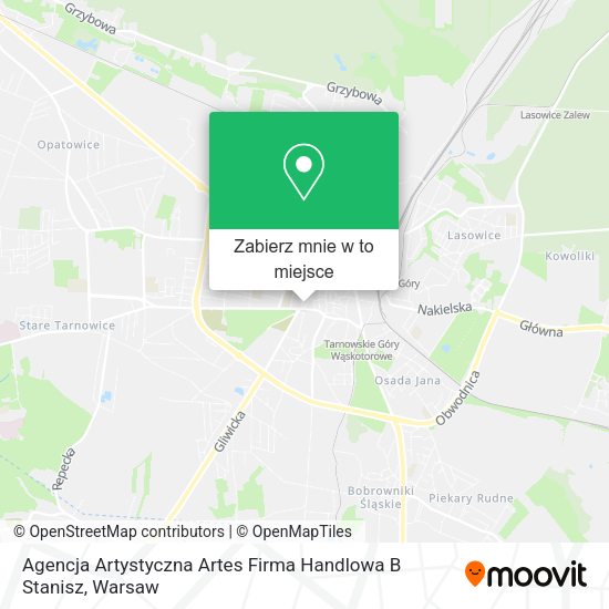 Mapa Agencja Artystyczna Artes Firma Handlowa B Stanisz