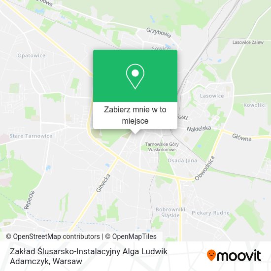 Mapa Zakład Ślusarsko-Instalacyjny Alga Ludwik Adamczyk