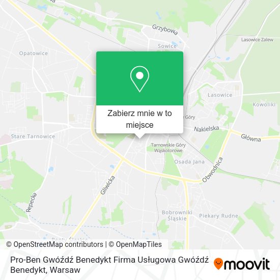 Mapa Pro-Ben Gwóźdź Benedykt Firma Usługowa Gwóźdź Benedykt