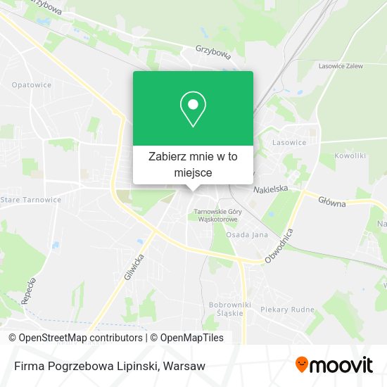 Mapa Firma Pogrzebowa Lipinski