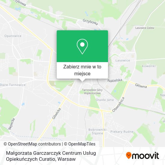 Mapa Małgorzata Garczarczyk Centrum Usług Opiekuńczych Curatio