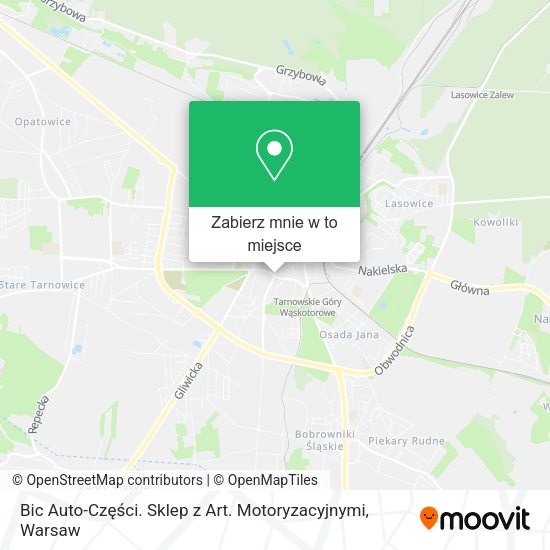 Mapa Bic Auto-Części. Sklep z Art. Motoryzacyjnymi