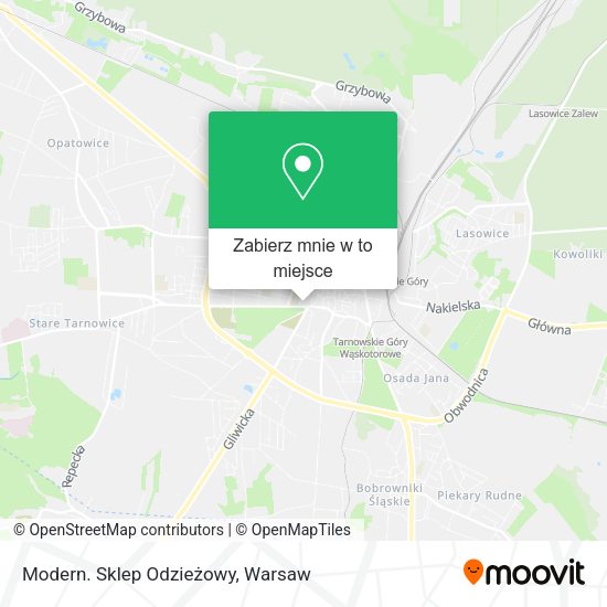 Mapa Modern. Sklep Odzieżowy