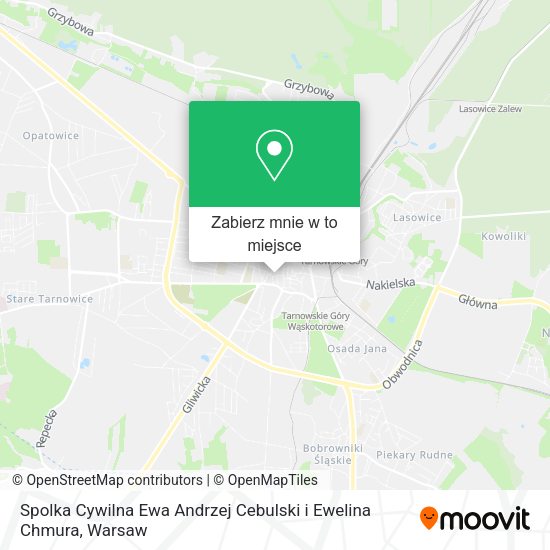 Mapa Spolka Cywilna Ewa Andrzej Cebulski i Ewelina Chmura