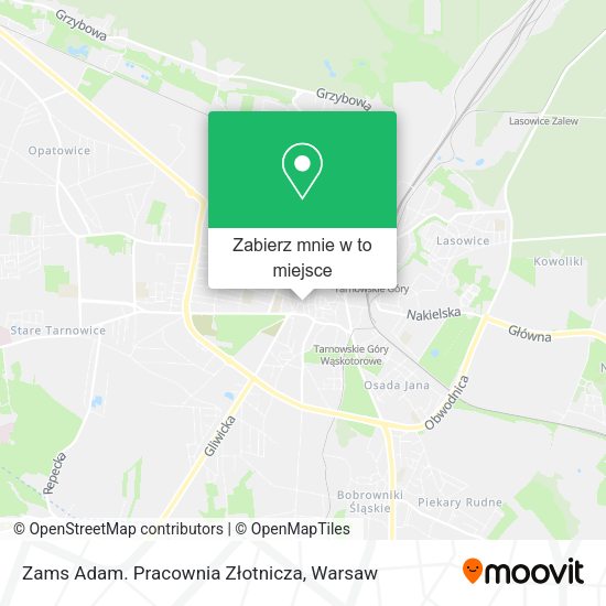 Mapa Zams Adam. Pracownia Złotnicza