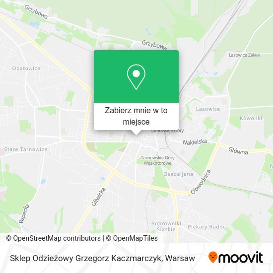 Mapa Sklep Odzieżowy Grzegorz Kaczmarczyk