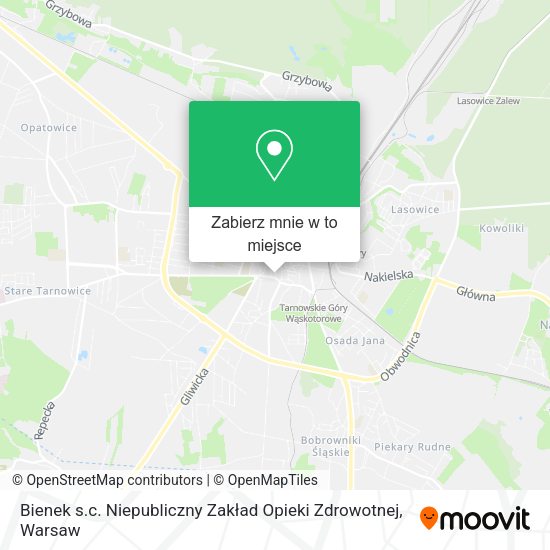 Mapa Bienek s.c. Niepubliczny Zakład Opieki Zdrowotnej