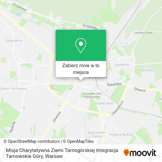 Mapa Misja Charytatywna Ziemi Tarnogórskiej Integracja Tarnowskie Góry