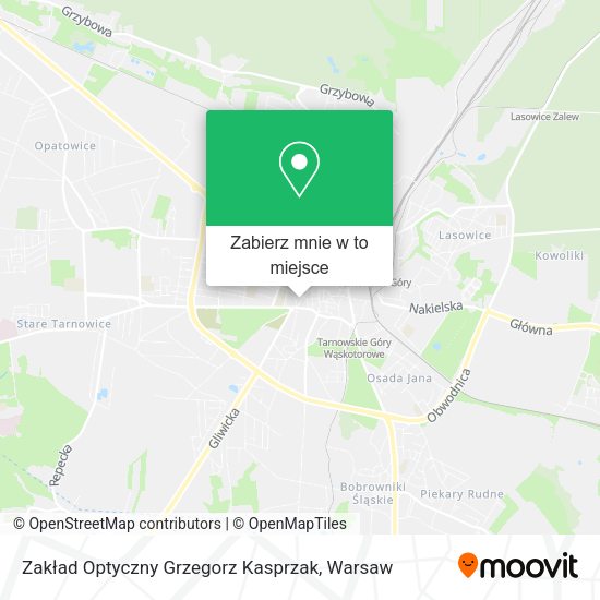 Mapa Zakład Optyczny Grzegorz Kasprzak