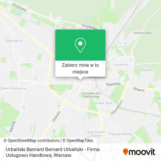 Mapa Urbański Bernard Bernard Urbański - Firma Usługowo Handlowa