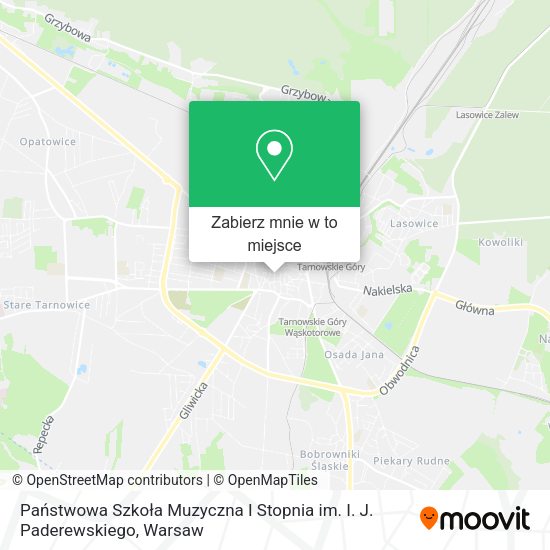 Mapa Państwowa Szkoła Muzyczna I Stopnia im. I. J. Paderewskiego