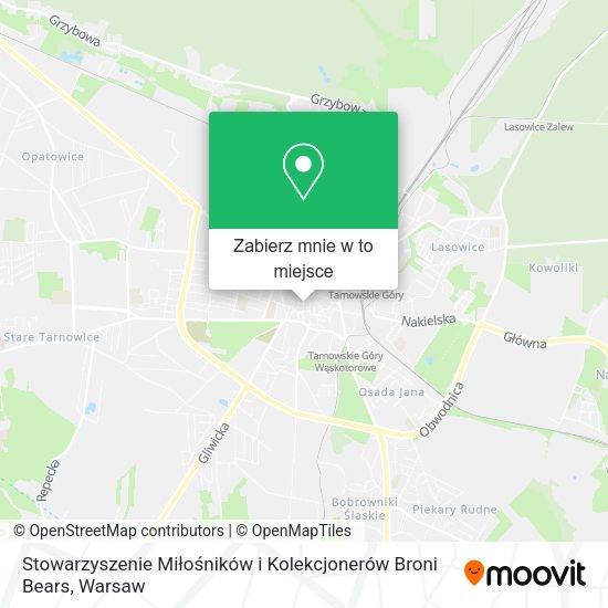 Mapa Stowarzyszenie Miłośników i Kolekcjonerów Broni Bears