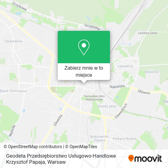 Mapa Geodeta Przedsiębiorstwo Usługowo-Handlowe Krzysztof Papaja