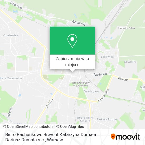 Mapa Biuro Rachunkowe Brevent Katarzyna Dumała Dariusz Dumała s.c.