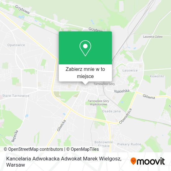 Mapa Kancelaria Adwokacka Adwokat Marek Wielgosz