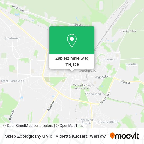 Mapa Sklep Zoologiczny u Violi Violetta Kuczera