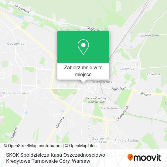 Mapa SKOK Spóldzielcza Kasa Oszczednosciowo - Kredytowa Tarnowskie Góry