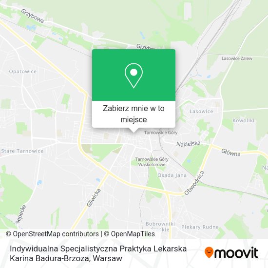 Mapa Indywidualna Specjalistyczna Praktyka Lekarska Karina Badura-Brzoza