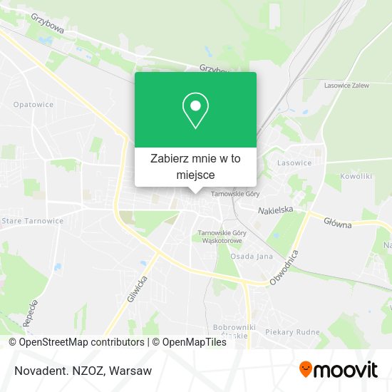 Mapa Novadent. NZOZ