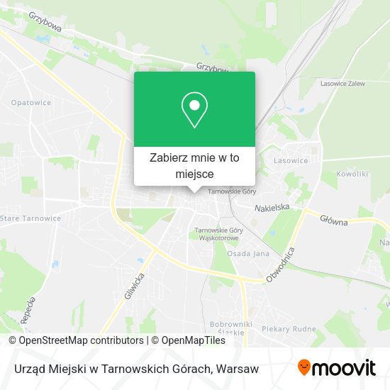 Mapa Urząd Miejski w Tarnowskich Górach