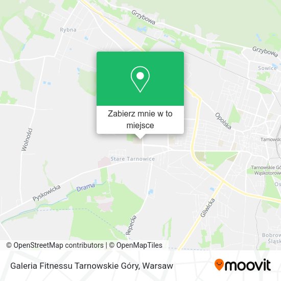 Mapa Galeria Fitnessu Tarnowskie Góry