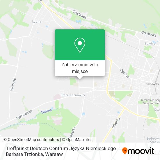 Mapa Treffpunkt Deutsch Centrum Języka Niemieckiego Barbara Trzionka