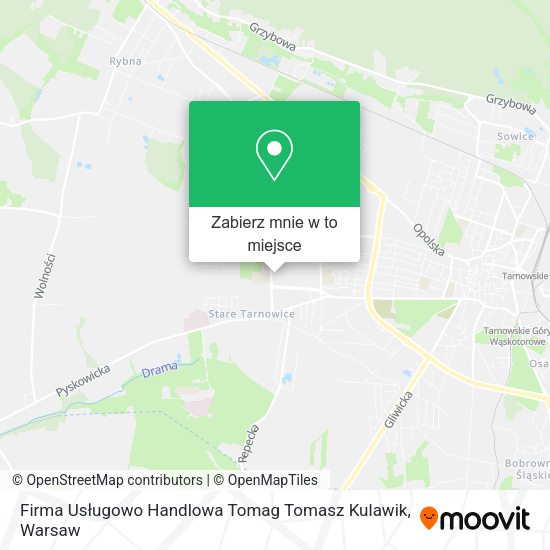 Mapa Firma Usługowo Handlowa Tomag Tomasz Kulawik