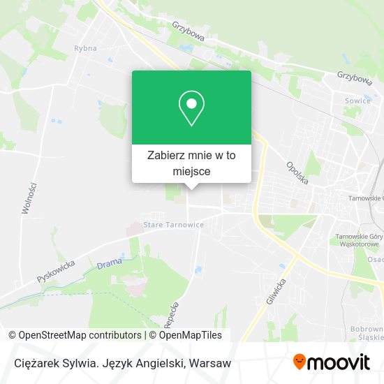 Mapa Ciężarek Sylwia. Język Angielski