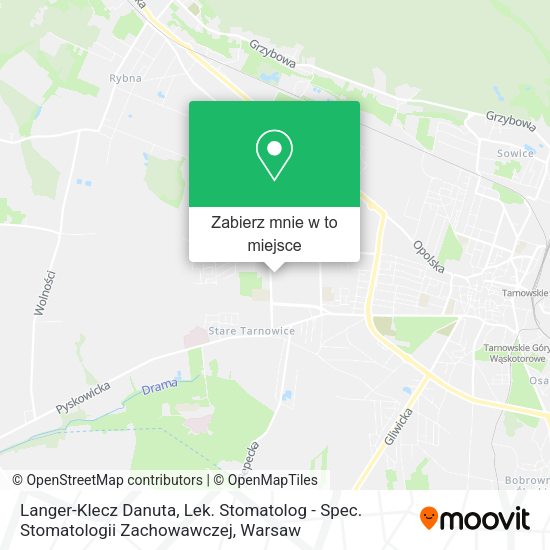 Mapa Langer-Klecz Danuta, Lek. Stomatolog - Spec. Stomatologii Zachowawczej