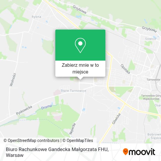 Mapa Biuro Rachunkowe Gandecka Małgorzata FHU