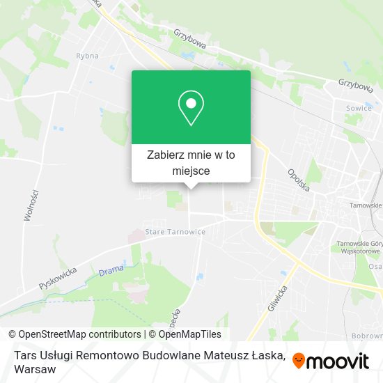 Mapa Tars Usługi Remontowo Budowlane Mateusz Łaska