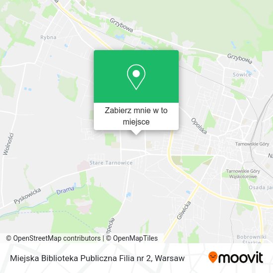 Mapa Miejska Biblioteka Publiczna Filia nr 2